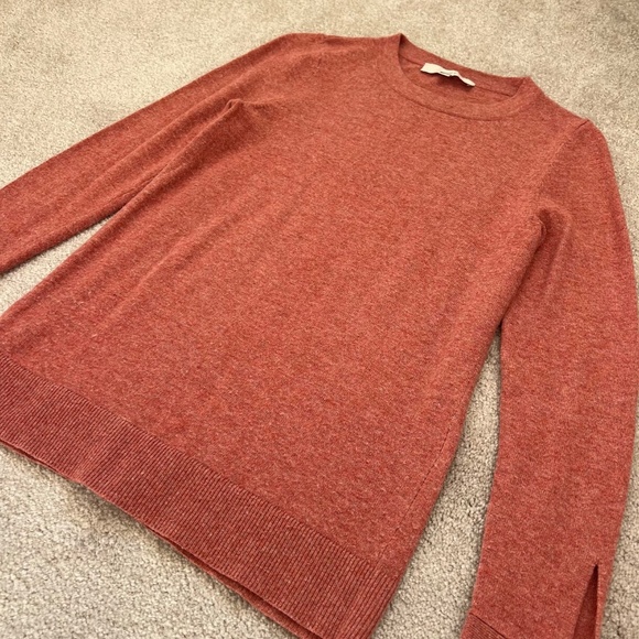 Ann Taylor LOFT Dusty Rose Terracotta Pink Crew Neck Sweater Size XSP - Picture 4 of 11